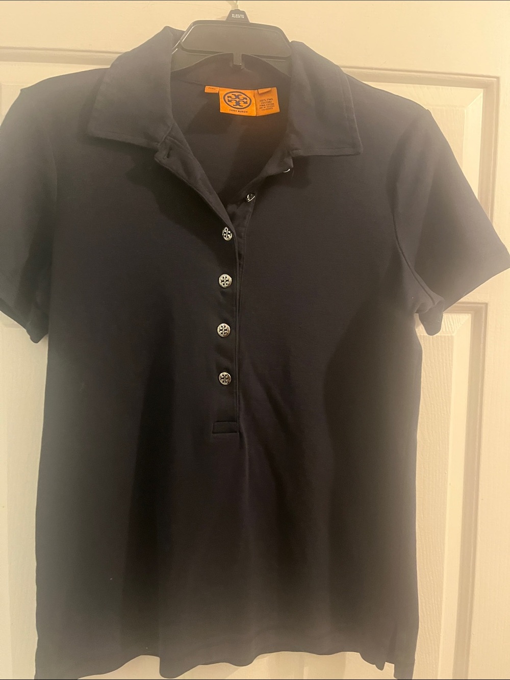 Tory Burch women’s ' Navy Short-Sleeve Polo